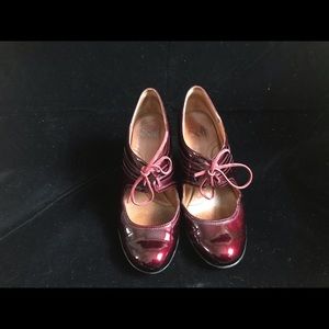Vintage Maroon Mary Jane Heels